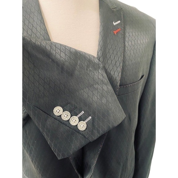 Maceoo E= MC Collection Blazer Meticulously Engineered Black Wore Once 50/7 - Picture 2 of 9